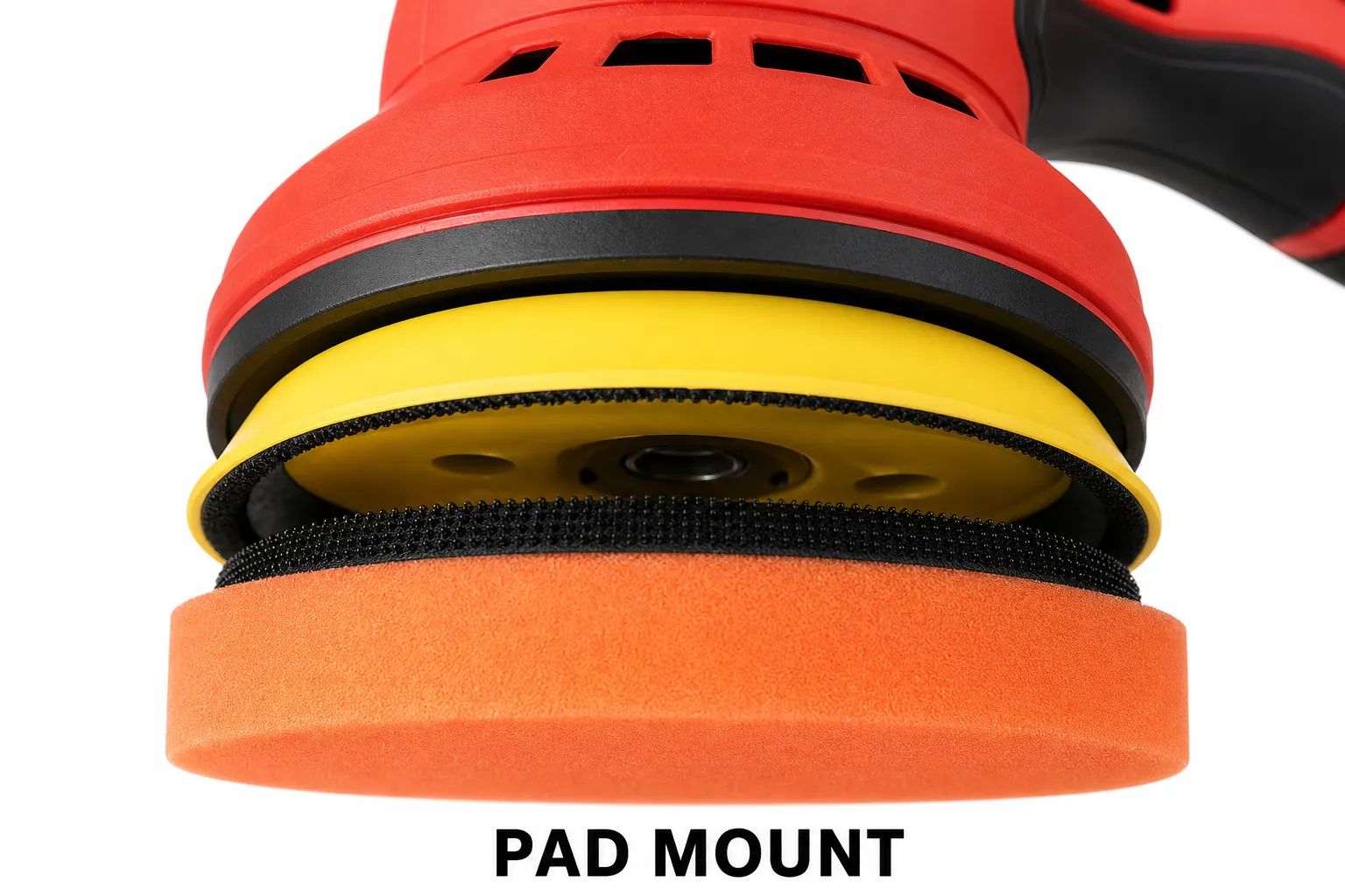 Yellow Cordless Eccentric Polisher Set With One Battery And Charger detail view